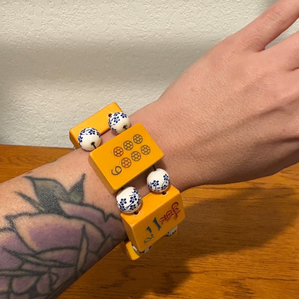 Mahjong Tile Bracelet